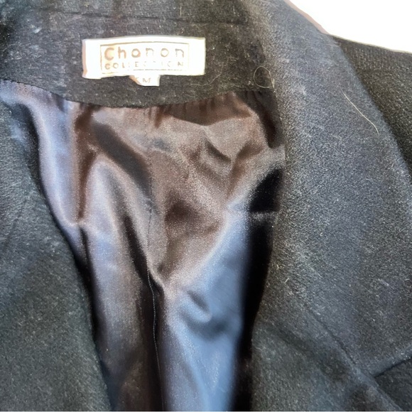 Vintage Made in USA Wool/cashmere blend Blazer Shoulder Pads Medium Double - Picture 2 of 14